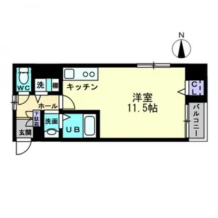 サンシャンテ西内町【405号室】の間取り
