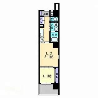 リンヒナーノh+【6階】の間取り