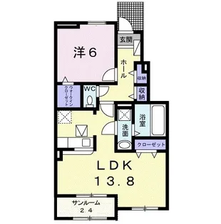 Sキャメロン Ⅰ【1階】の間取り