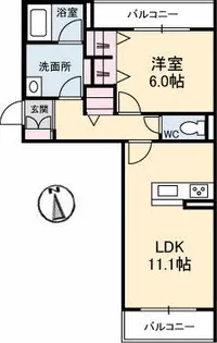 Y’s Grace 松縄【3階】の間取り
