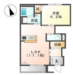 サクラーレ【0101号室】の間取り