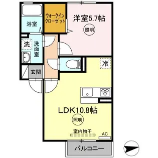 メゾンシャルム春日【2階】の間取り
