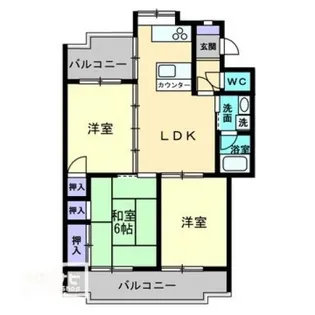 モアガーデン【4階】の間取り