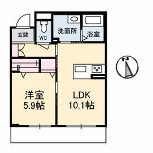 グリナージュ【1階】の間取り