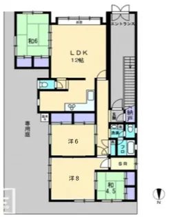 番町ハイツ【101号室】の間取り