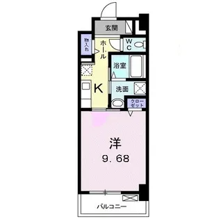 クラール花ノ宮【5階】の間取り