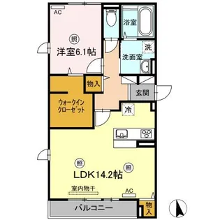 レセンテBB【3階】の間取り