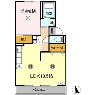 スカイコート38 C棟【2階】の間取り