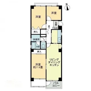 サンハイツ22【202号室】の間取り