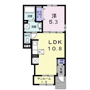 エトワールフィロント【1階】の間取り