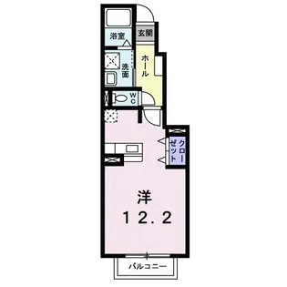 スイートピーC【1階】の間取り