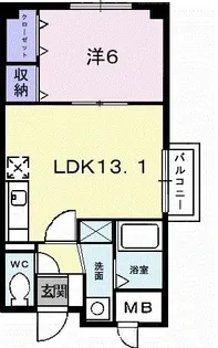 グランディールF【3階】の間取り