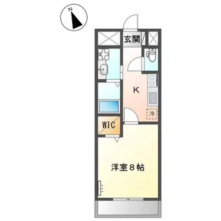 ベルメゾン今里【2階】の間取り