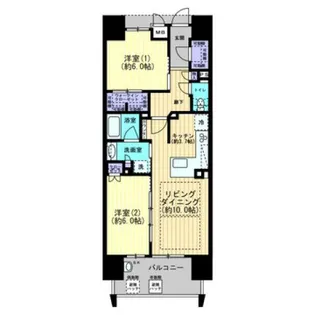 ザ・レジデンス高松パークフロントタワー【302号室】の間取り