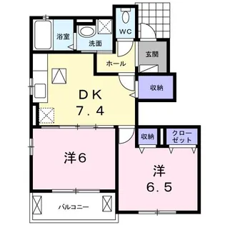ソラーナS C【1階】の間取り