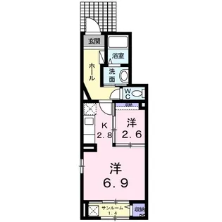 サンレミ真時Ⅰ【1階】の間取り