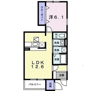 ヴィオラ・パラッツオ【1階】の間取り