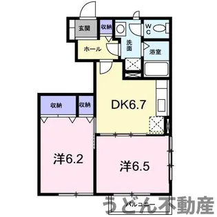 エスコート A【1階】の間取り
