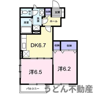 エスコート A【1階】の間取り