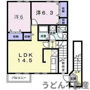 コートヤード B【2階】の間取り