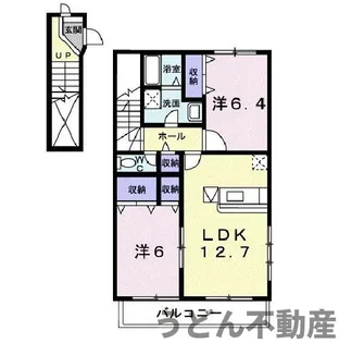 エイトパル B【2階】の間取り