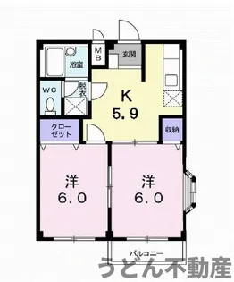 エルディムピーチ【2階】の間取り