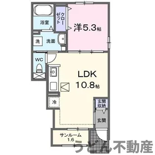 メゾン サンフラワー B【1階】の間取り