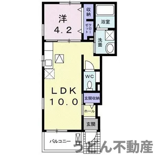 サンライズ田村 Ⅰ【1階】の間取り