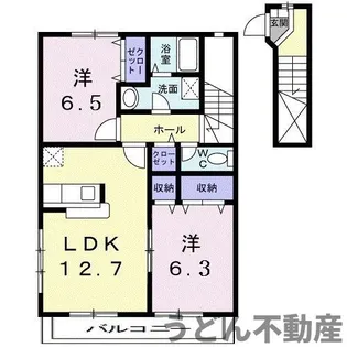 エイトパル B【2階】の間取り