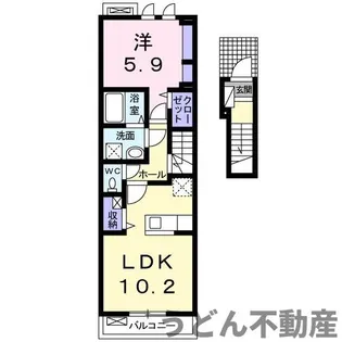 カーサ クオーレ【2階】の間取り