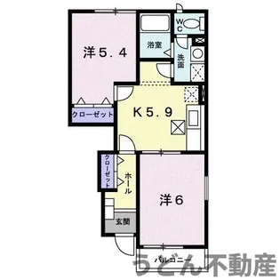 アヴニールB【1階】の間取り