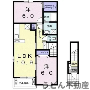 エスパス・ボヌール【2階】の間取り