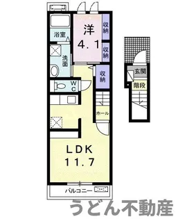 ヴァンベール 西大浜【2階】の間取り