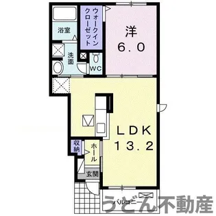 ブルー アイランド川津Ⅰ【1階】の間取り