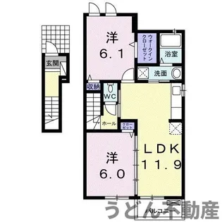 フロンティアⅡ【2階】の間取り