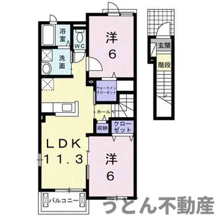 ル・レーヴM【2階】の間取り