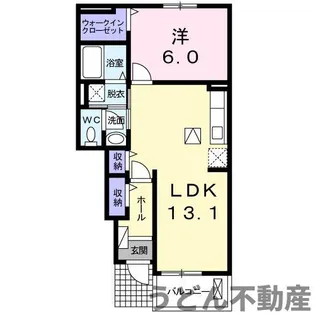 レジディアN【1階】の間取り