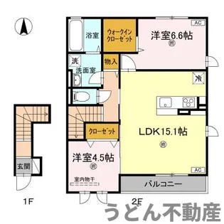 サンライズヤマダ A棟【2階】の間取り