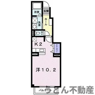 シャン ミリュー ⅠA【1階】の間取り