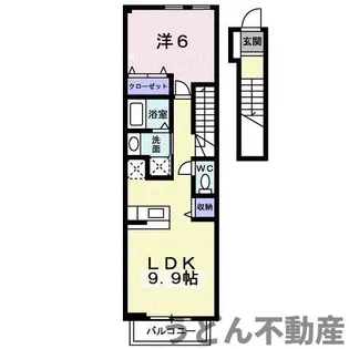 シャン・ミリューⅡC【2階】の間取り