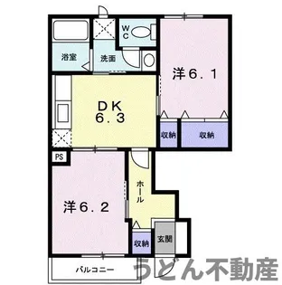 フローラ フラッツ C【1階】の間取り