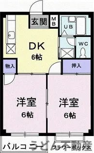 エルディム松本C【2階】の間取り