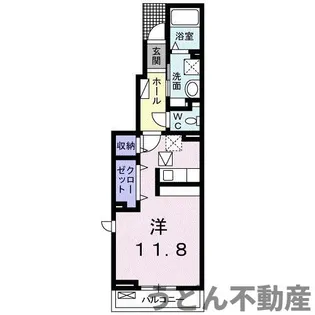 カーム【105号室】の間取り