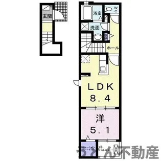 リュシータ A【2階】の間取り