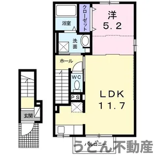 パライーソB【2階】の間取り