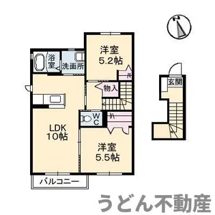 クラヴィエ林町【2階】の間取り
