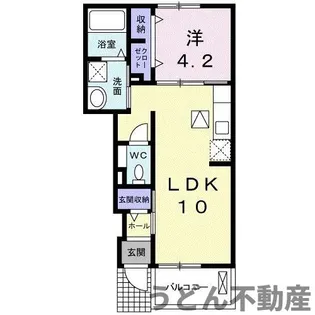 ナリッシュLee Ⅱ【1階】の間取り
