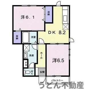 グレイス・カーサA【1階】の間取り