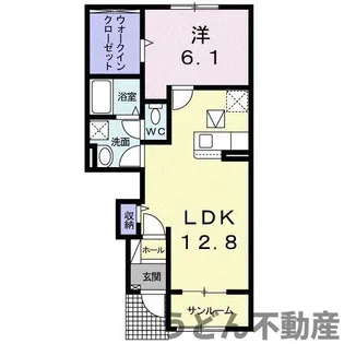 エベントⅡB【1階】の間取り