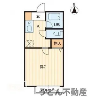 セレーノ福岡町【201号室】の間取り